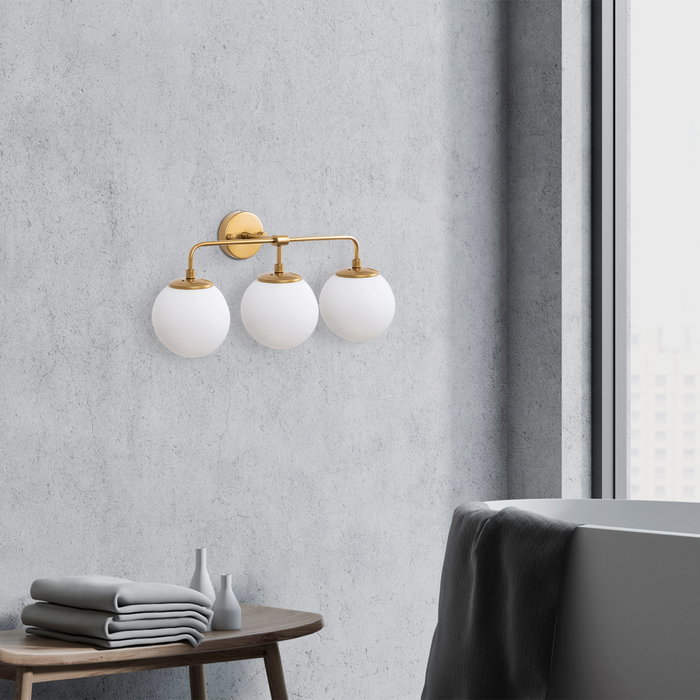 Opviq Horn - 12205 Lámpara de pared dorada con tapa de cristal Opviq Horn - 12205 Lámpara de pared dorada con tapa de cristal